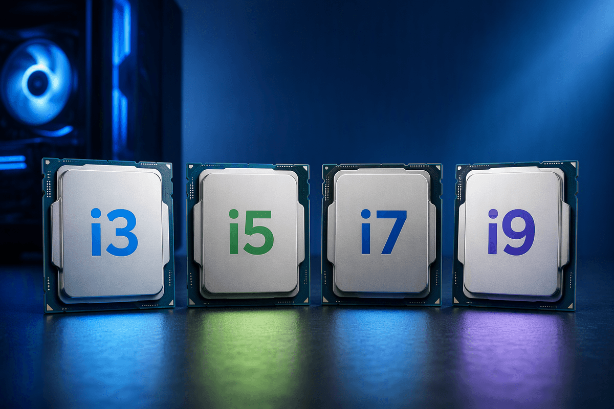 CPU Processor Comparison – Intel Core i9 vs i7 vs i5 vs i3