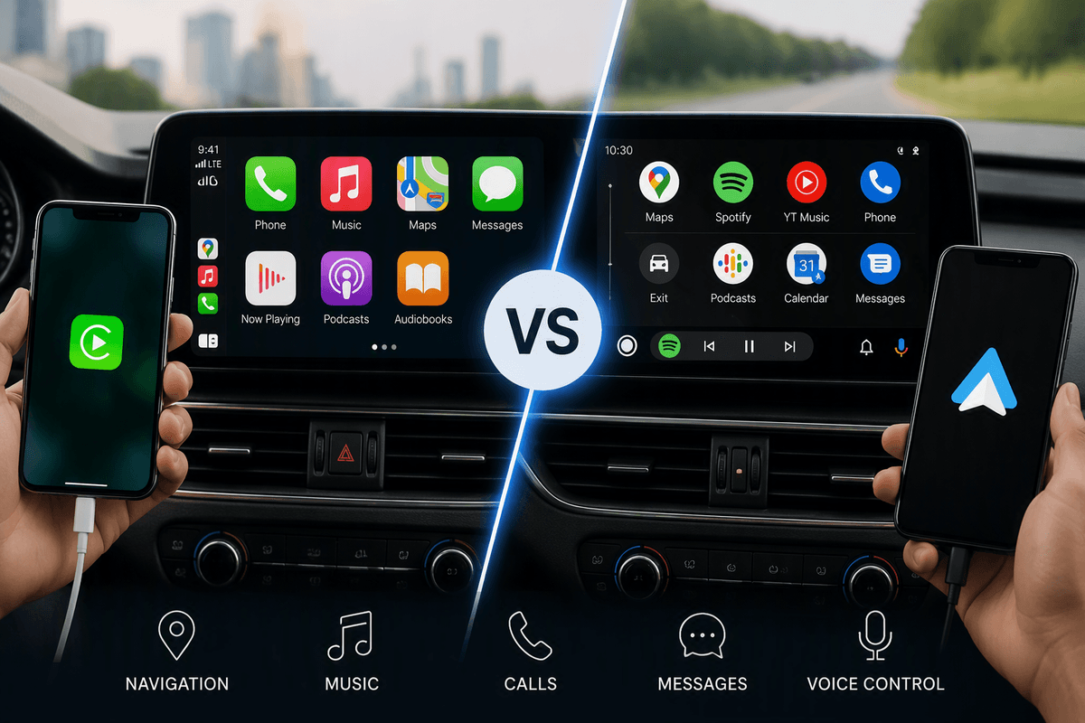 Android Auto vs. Apple CarPlay: What's the Difference?