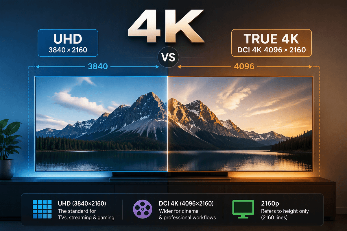 How Is 4K Different From UHD and 2160p?