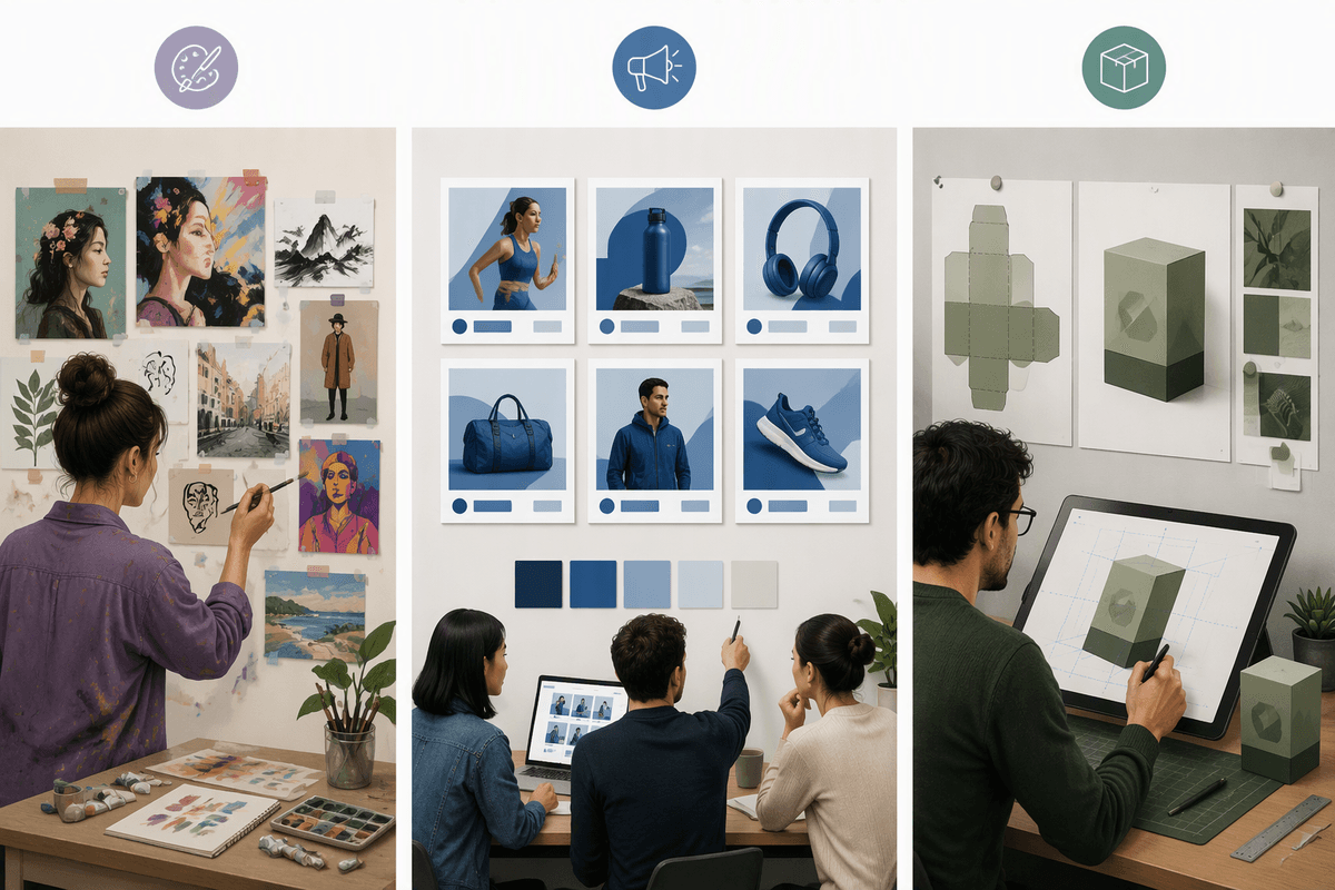 Start with your use case: art, marketing, or product work