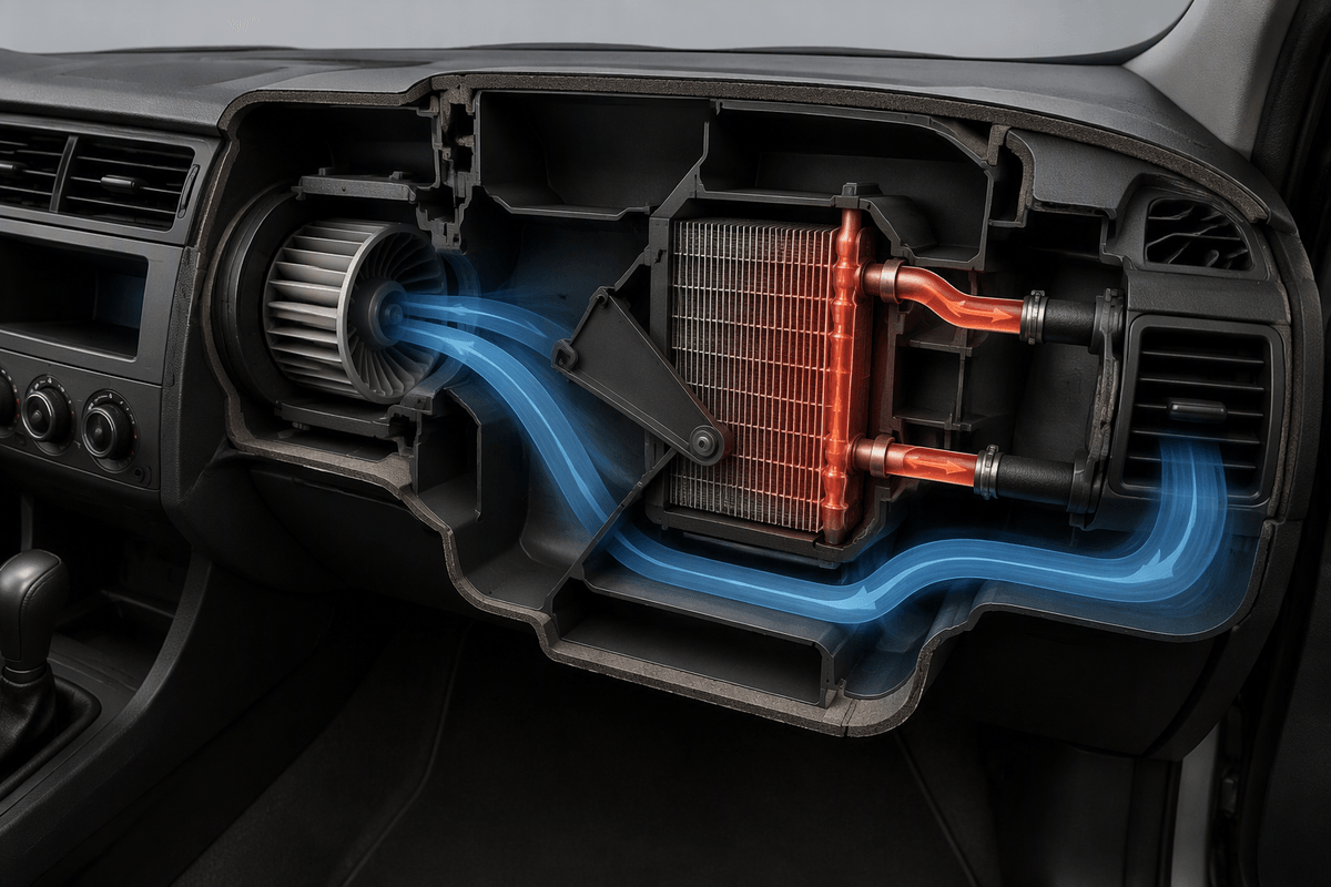 Heater core, blend door, or air in the system? Use simple tests