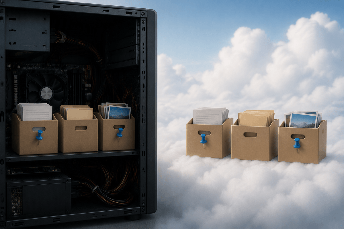 Local disk space vs OneDrive cloud space: easy to mix up