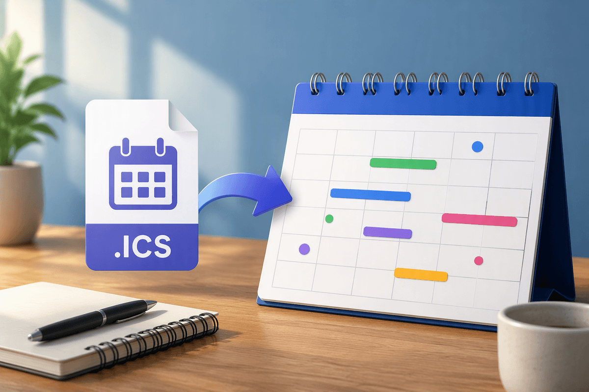 How to Import ICS Calendar Files